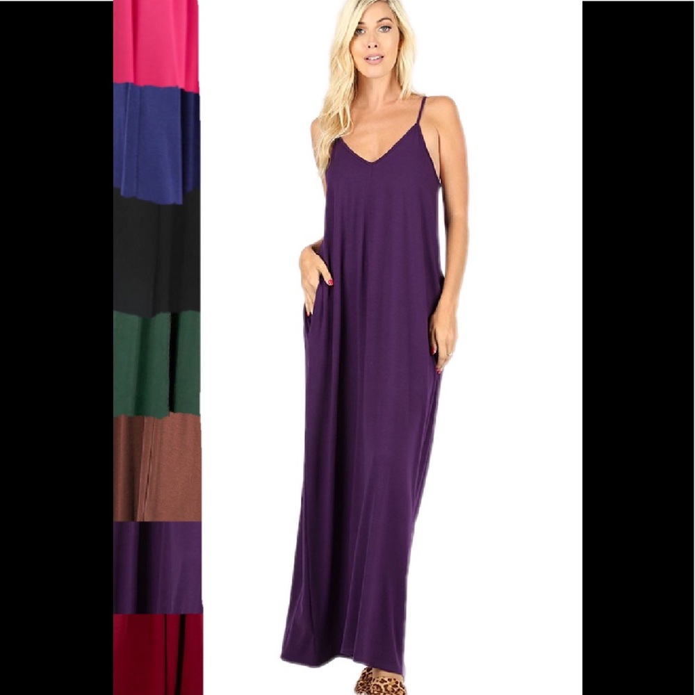 🔥SOLD OUT!!🔥Plus Size Camisol Maxi Dress